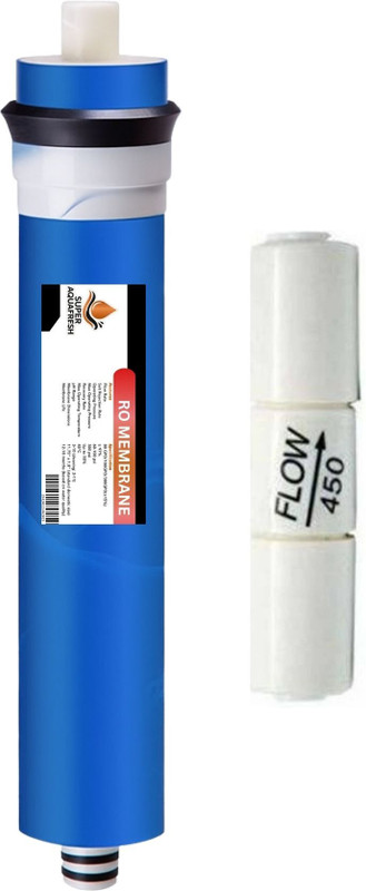 SUPER AQUAFRESH by SUPER AQUAFRESH RO Membrane 100 GPD Works Till 2000 TDS Solid Filter Cartridge(00.5, Pack of 1)