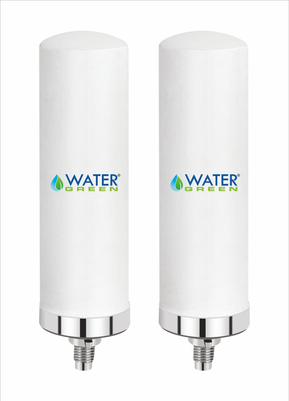 WATER GREEN Ceramic Regular Candle (Pack Of 2) Solid Filter Cartridge(0.5, Pack of 2)