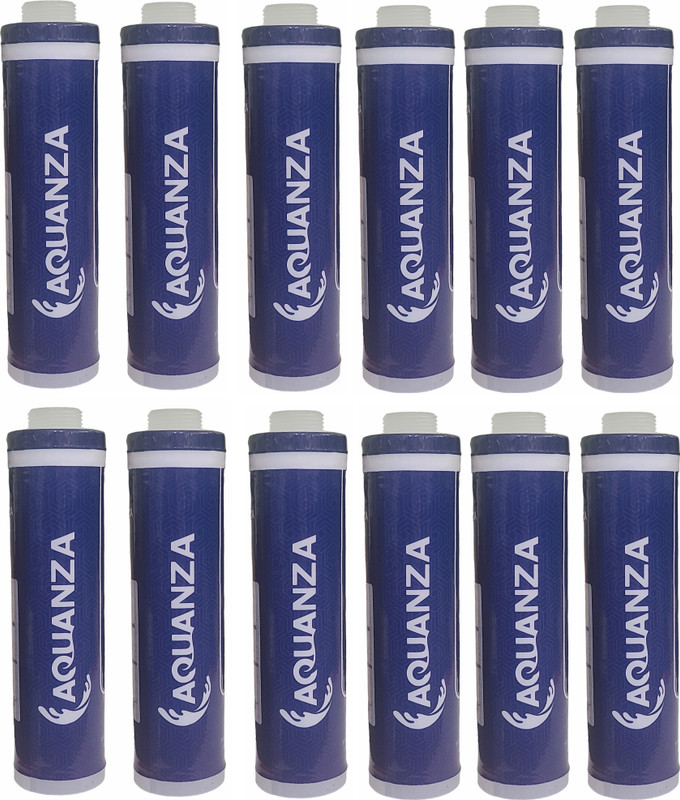 AQUANZA 12pcs AquaFilter Candle suitable for all Type water purifier+Sediment Ro 9 inch Solid Filter Cartridge(0.5, Pack of 12)