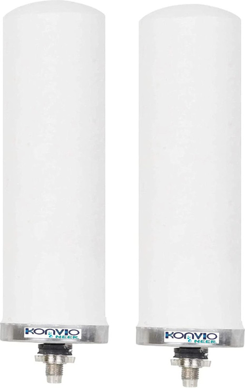 konvio neer Stainless Steel Gravity 18L Ceramic Candles Size-7 (Pack of 2) Solid Filter Cartridge(0.005, Pack of 2)