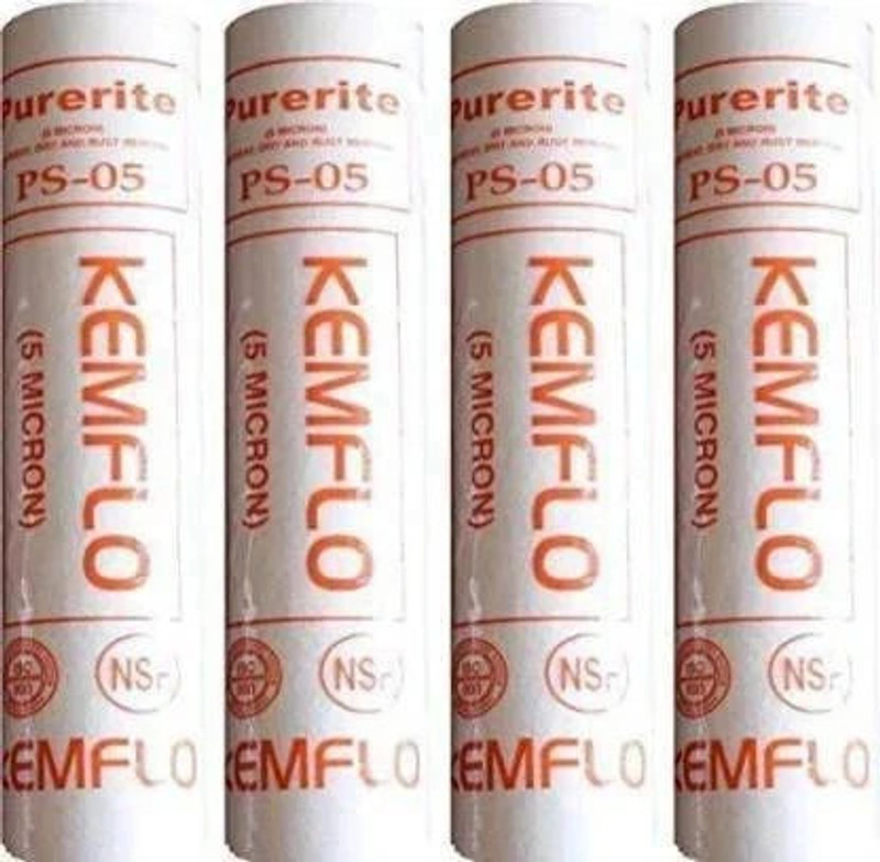 GE FILTRATION by KEMFLO Ge Kemflo AquaFilter Candle filter Solid Filter Cartridge(0.005, Pack of 4)
