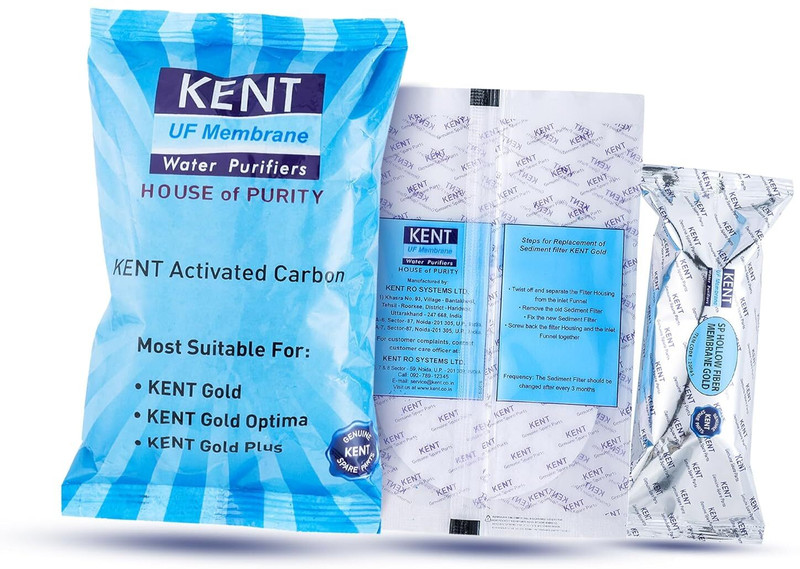 KENT Gold, Optima, Gold+ Spare Kit Media Filter Cartridge(0.1, Pack of 3)