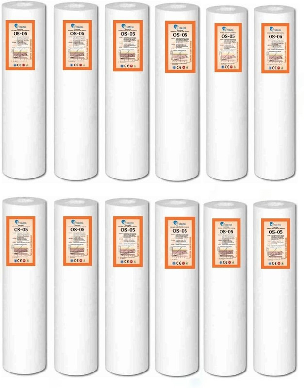 OCEAN STAR TECHNOLOGIES 10 Inch 5 Micron Spun Filter For Ro Purifiers Solid Filter Cartridge(5, Pack of 12)