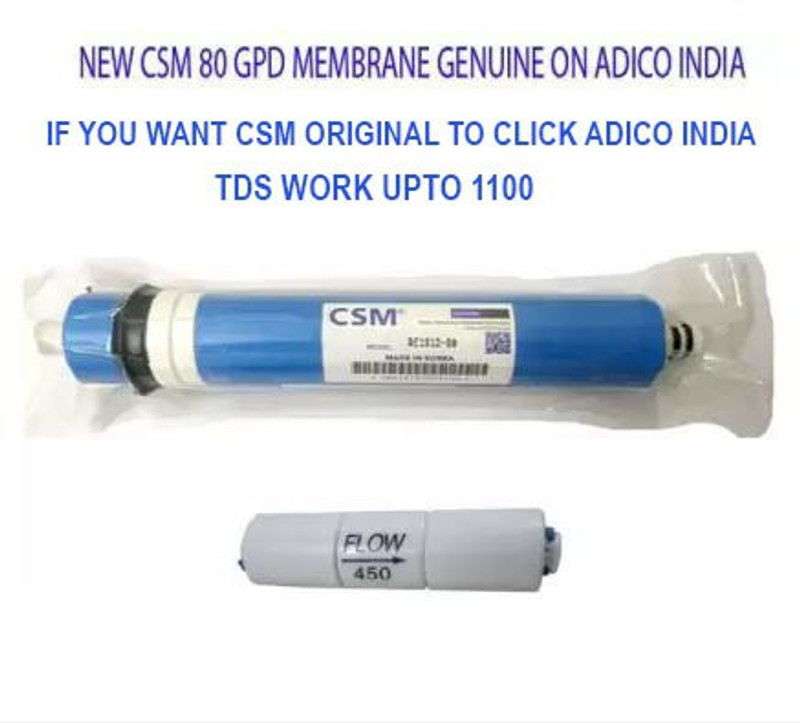 CSM RO 80 gpd membrane withfr 450 genuine product Media Filter Cartridge(0.005, Pack of 2)