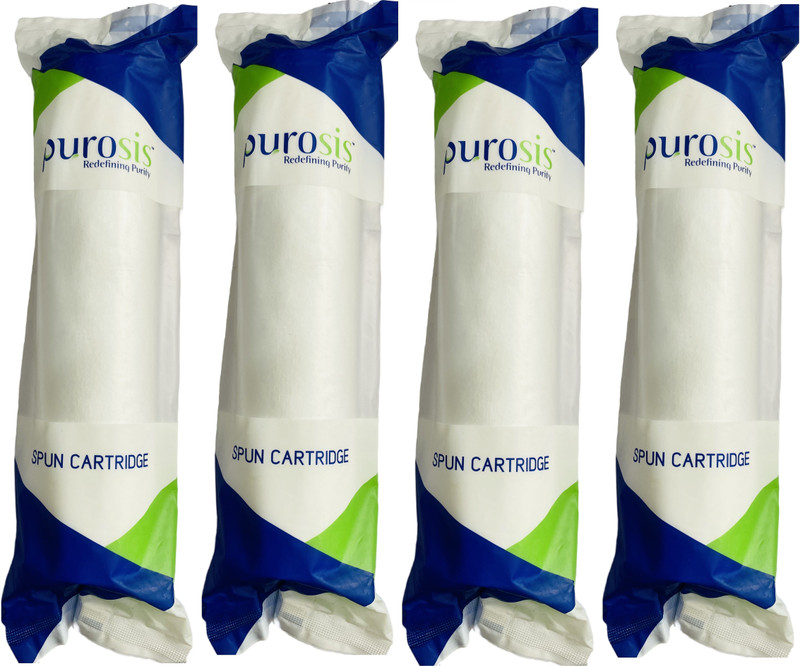 AQUANZA PUROSIS 4 pcs 10'' PP Spun Filter Candle For All Types Of Ro Water Purifier Solid Filter Cartridge(5, Pack of 4)