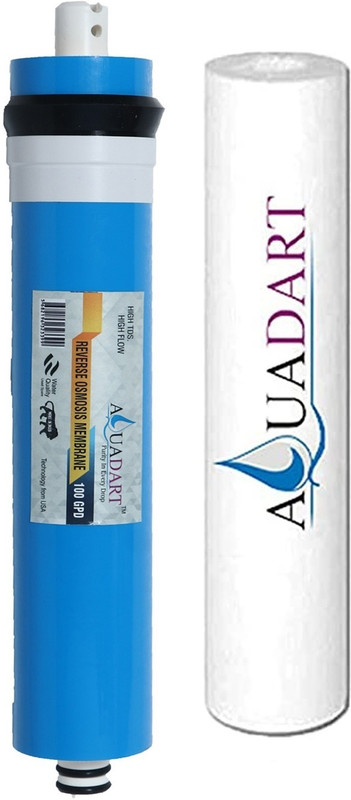 AquaDart 100 GPD Ro Membrane with 10" Spun for All Type of Water Purifier and Filter Solid Filter Cartridge(0.5, Pack of 2)