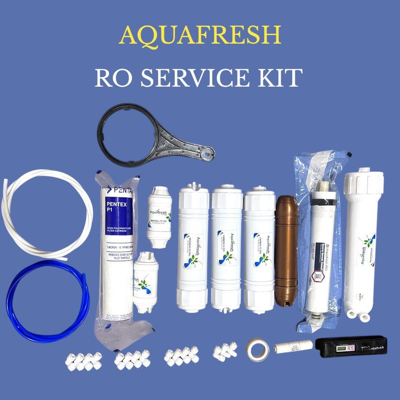 Aquafresh by AQUAFRESH RO KIT 2000 TDS MEMBRANE,SEDIMENT,CARBON,UF,MINERAL COPPER for RO Water FILTER Solid Filter Cartridge(5, Pack of 1)