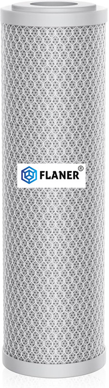 Flaner CTO Activated Carbon Block Filter 10 Inch All Types of RO Water Purifiers Solid Filter Cartridge(0.01, Pack of 1)
