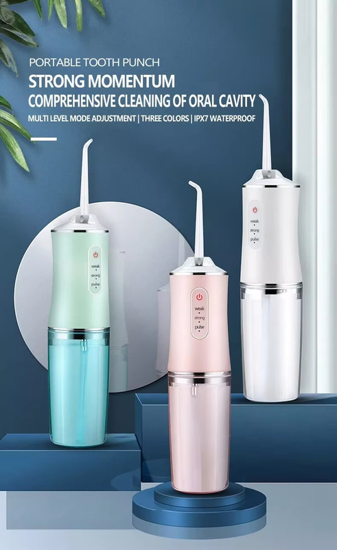 DIOXIT Water Flosser Portable Dental Jet Oral Teeth Irrigator Waterproof Tooth Cleaner Water Flosser(Cordless)