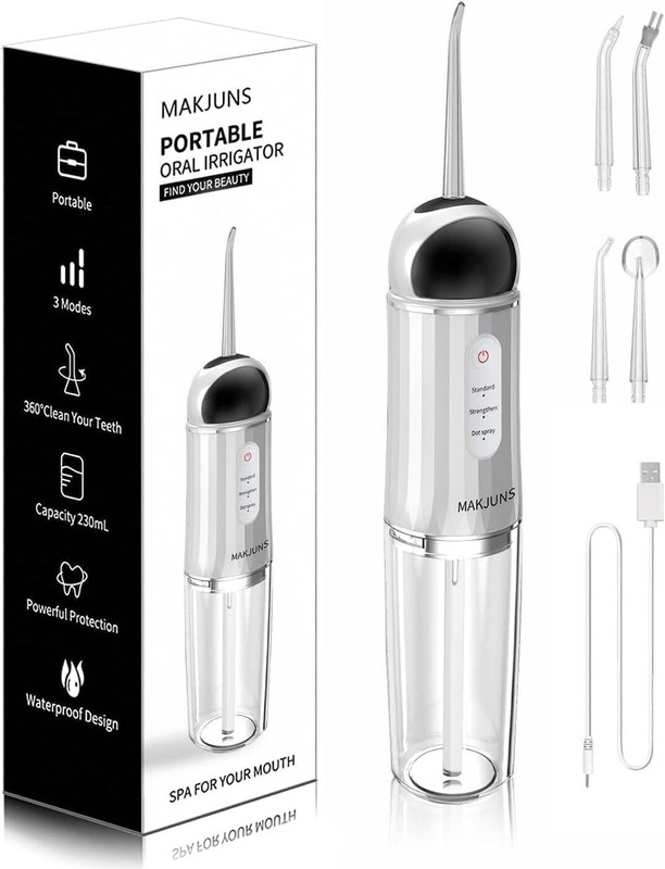 Queue Professional Dental Flosser – Portable Oral Cleaner for Home & Travel Water Flosser(Cordless)