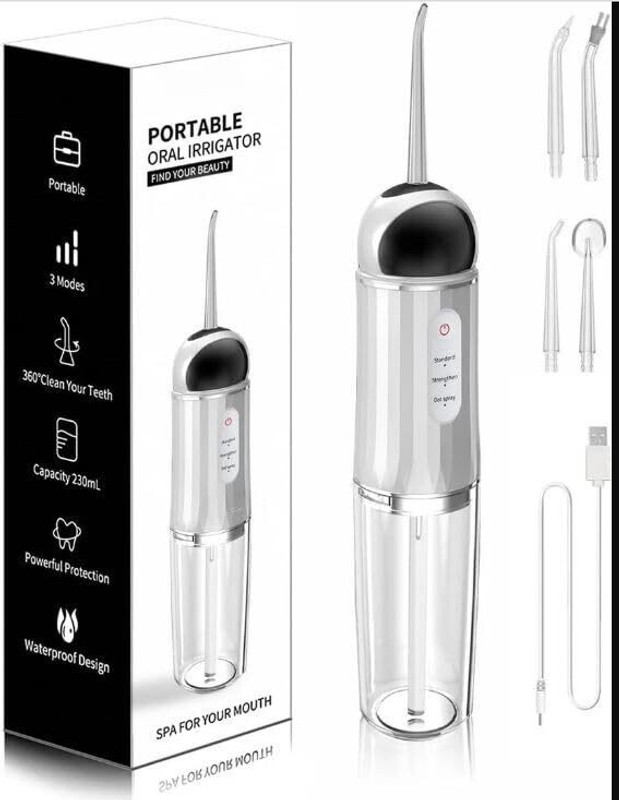 Naitrafall Professional Cordless Dental Flosser, Portable Oral Irrigator for Teeth Water Flosser(Cordless)