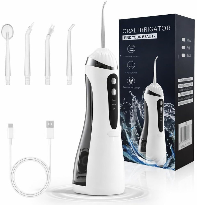 LADILA IMPEX Electric Water Flosser for Teeth Cleaning with Multiple Nozzles Water Flosser(Cordless)