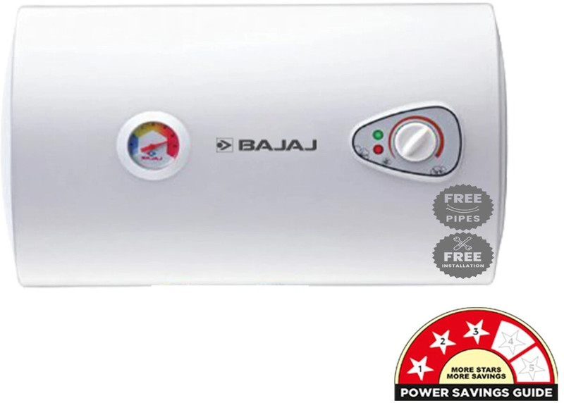 BAJAJ Majesty 15GMH (RF) 15 L Storage Water Geyser | High Grade SS Tank | Free Pipes and Installation(White)