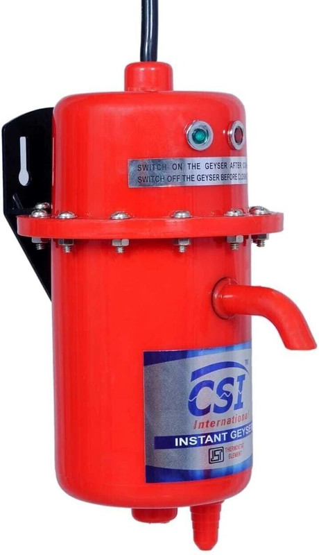 CSI INTERNATIONAL 1L INSTANT WATER PORTABLE HEATER GEYSER SHOCK PROOF BODY WITH INSTALLATION KIT 1 L Instant Water Geyser(Red)