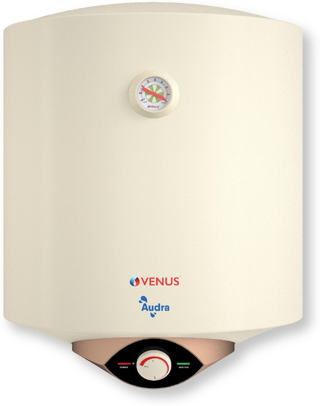 Venus 10AV 10 L Storage Water Geyser Porcelain Enamelled Glass Lined Tank BEE Star Rating - 5 Star(Ivory)