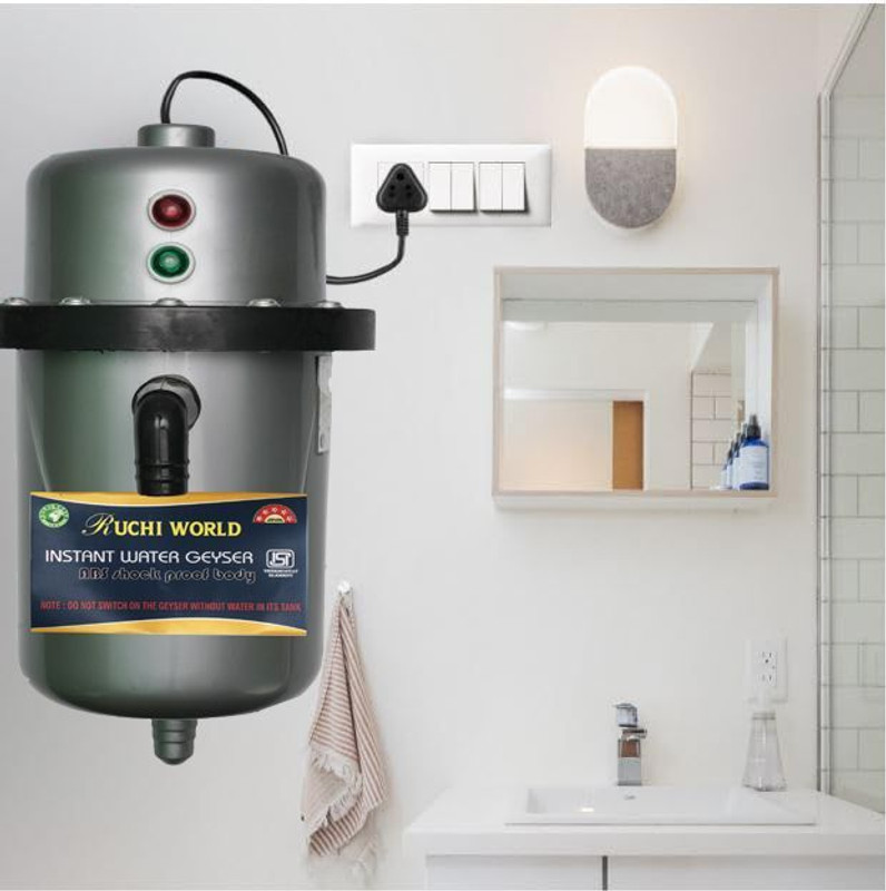 Ruchi World instant bio geyser 1 L Instant Water Geyser(Black)