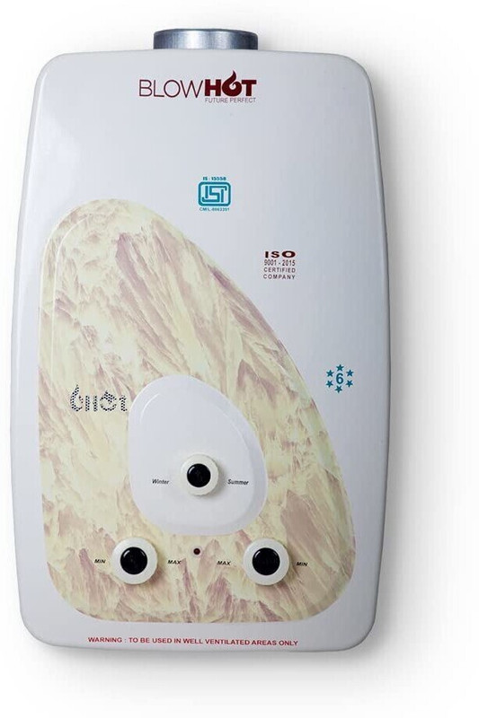 BLOWHOT BL 102 instant Aluminium 6 Ltr Gas Geyser and Water Heater 6 L Gas Water Geyser(Ivory)