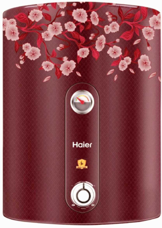 Haier 15 L Storage Water Geyser (ES15V-COLOR FR-P With RSC technology & overheating Protection, Floral Red)