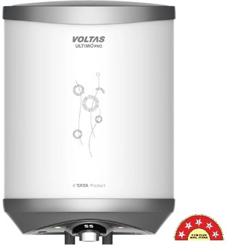 Voltas Magna Pro 15 Ltr 5 Star, Digital Temperature Display & Free Installation & Pipes 15 L Storage Water Geyser(White)