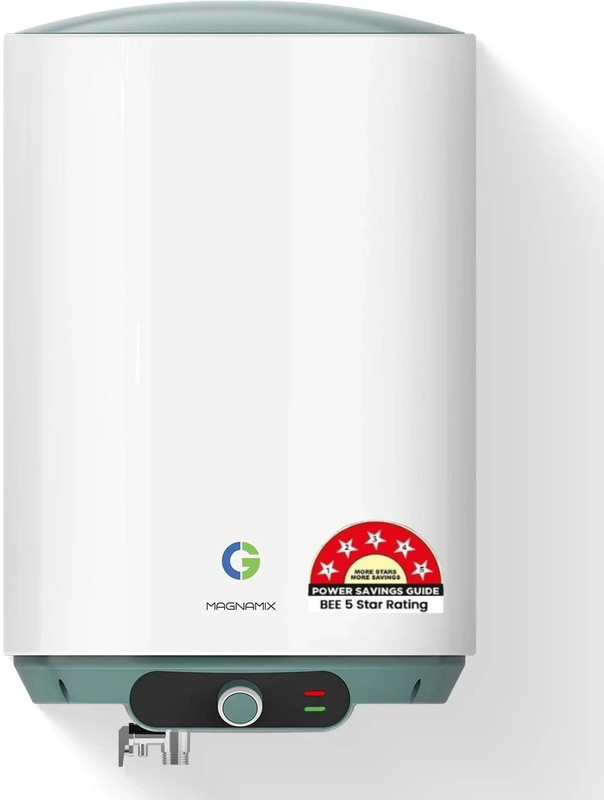 CG MAGNAMIX 15 L Storage Water Geyser | 5 Star BEE Energy Rating | Glassline Tanked(White)