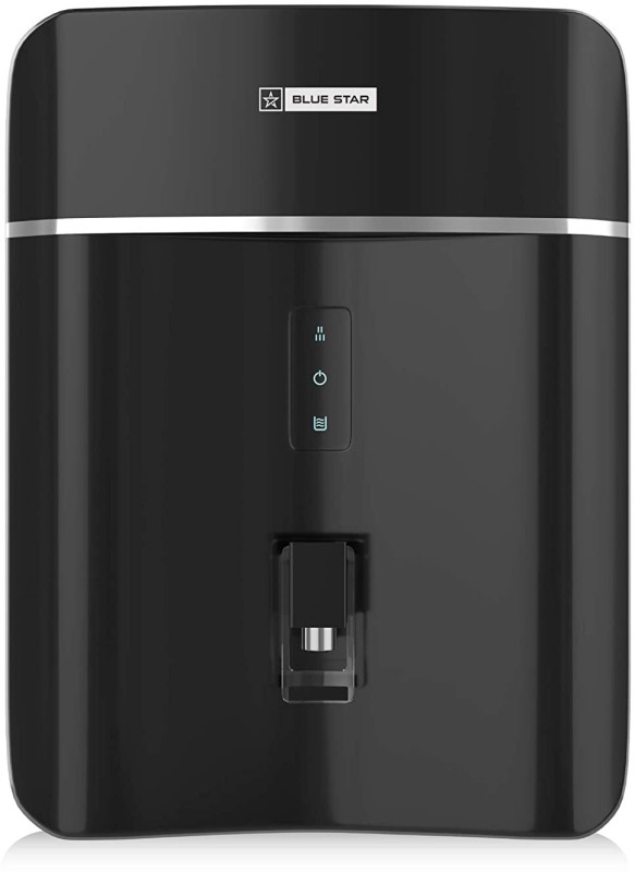 Blue Star Opulus 8 L RO + UV + UF + IBT + Alkaline Water Purifier with Copper Impregnated Activated Carbon(Black)