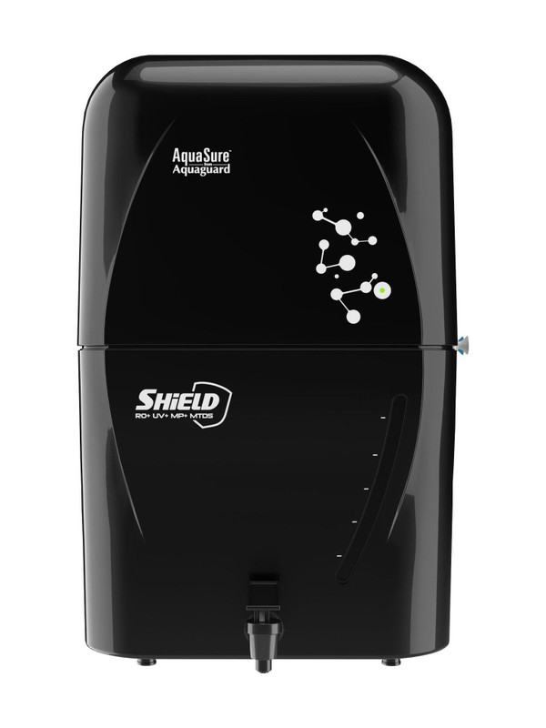 Eureka Forbes Aquasure from Aquaguard 6 L RO + UV + Minerals + TDS Control Water Purifier Suitable for all - Borewell, Tanker, Municipality Water(Black)