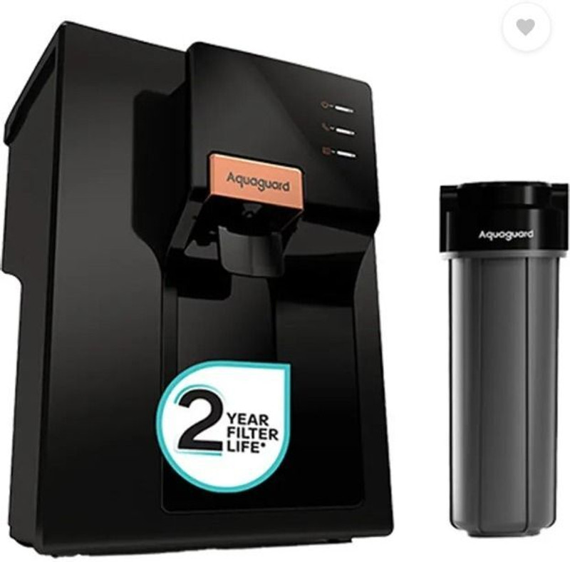 Aquaguard EUREKAFORBES NEO RO+UV+MTDS+ COPPER 6.2 L RO + UV + MTDS + Copper Water Purifier(Black)