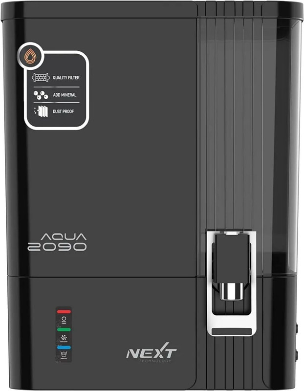 AQUA Fresh 2090 | NEXT Technology |Multiple Purification System | Smart LED | 10 L RO + UV + UF + TDS Water Purifier(Black)