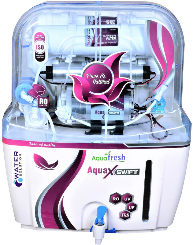 Aqua Fresh swift red MINERA+ro+uv+uf+tds 15 L 15 L RO + UV + UF + TDS Water Purifier(White, Red)