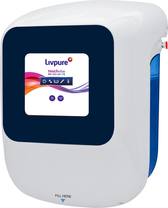 LIVPURE LIV-TOUCH-VIBE 8.5 L RO + UV + UF + TA Water Purifier (White)