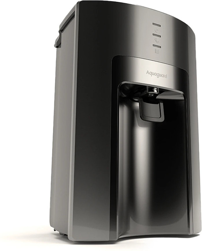 Aquaguard Sure Delight RO+UV 1X 6 L RO + UV Water Purifier | 5-Stage Purification | Suitable for all - Borewell, Tanker, Municipality Water(Dark Black)