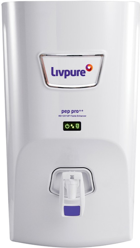 LIVPURE LIV-PEP-PRO-PLUS+ 7 L RO + UV + UF Water Purifier with Taste Enhancer(White)