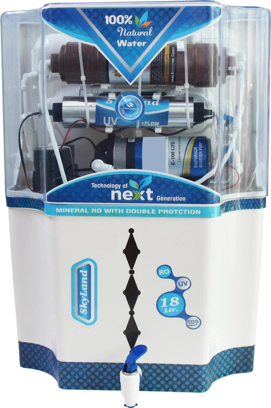 Aqua Fresh OPEL Model Copper 18 L RO + UV + UF + TDS Water Purifier with Prefilter(White)