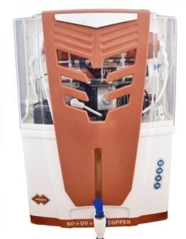 Aquagrand Opel Copper Filter 18 L RO + UV + UF + TDS Water Purifier(White, Blue)