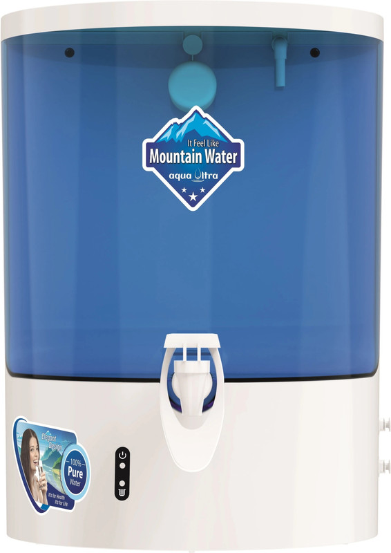 Aquaultra Reeva 10 L RO + UF + UV + UV_LED + TDS Control Water Purifier(White)