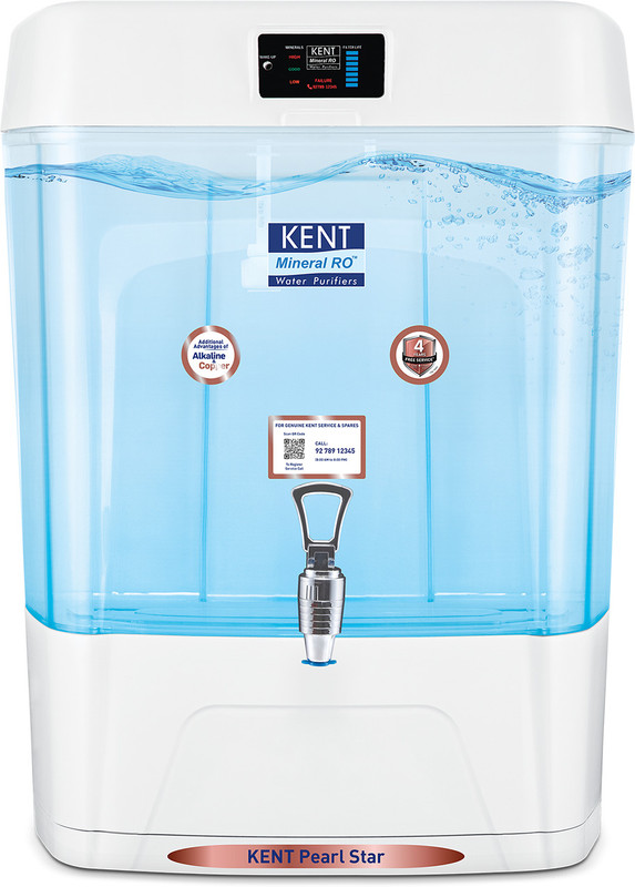 KENT 111139 Sterling Star 6 L RO + UV + UF + TDS Water Purifier(White)