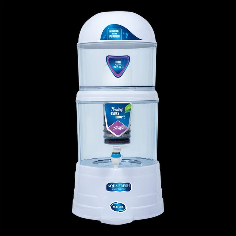 Aqua Fresh Mineral pot 16 L Gravity Based Water Purifier(White)
