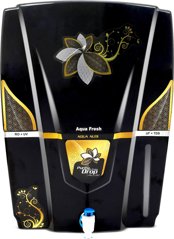 Aqua Fresh RO_UV_UF_Golden Black 12 L RO + UV + UF + TDS Water Purifier with Prefilter(Black)