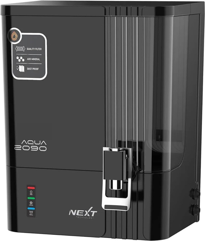 AQUA Fresh UNIQUE & ELEGANT 2090 Model Advance Technology With LED 10 L RO + UV + UF + TDS + Mineral Water Purifier(Black)