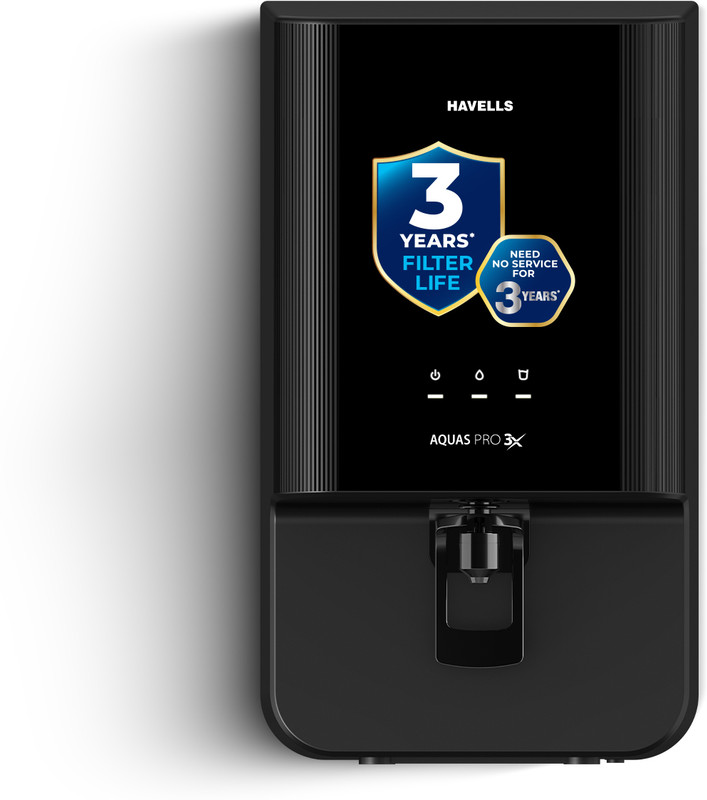 HAVELLS Aquas Pro 3X 7 L RO + UV Water Purifier(Black)
