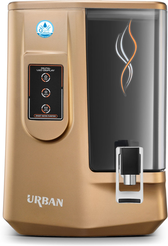 Grand plus Urban GP Gold 8 L RO + UF + UV + Copper + Alkaline + Mineralizer Water Purifier(Golden)