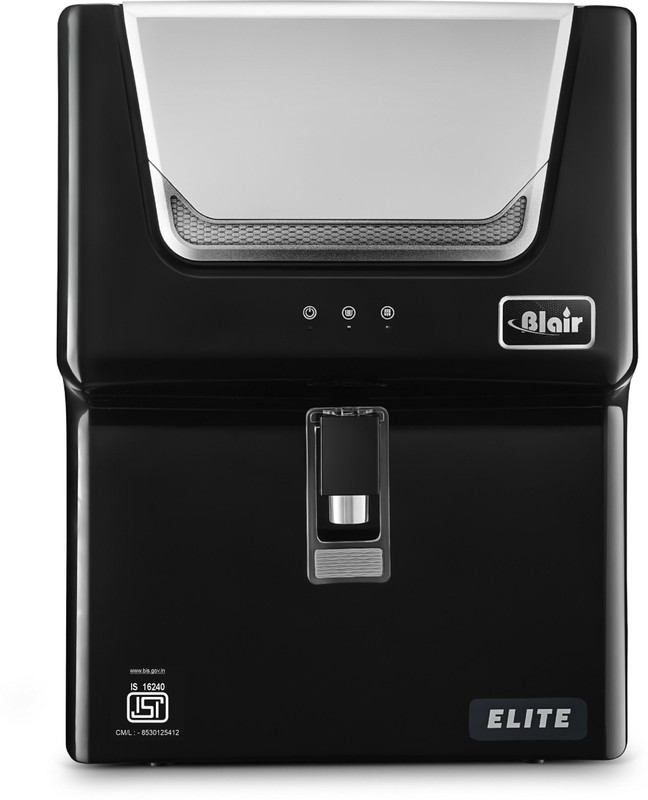 Blair ELITE WITH FREE PRE FILTER BIS APPROVED ( IS 16240 ) 7 L RO + UV + UF + TDS + ALK + Copper Water Purifier(Black)