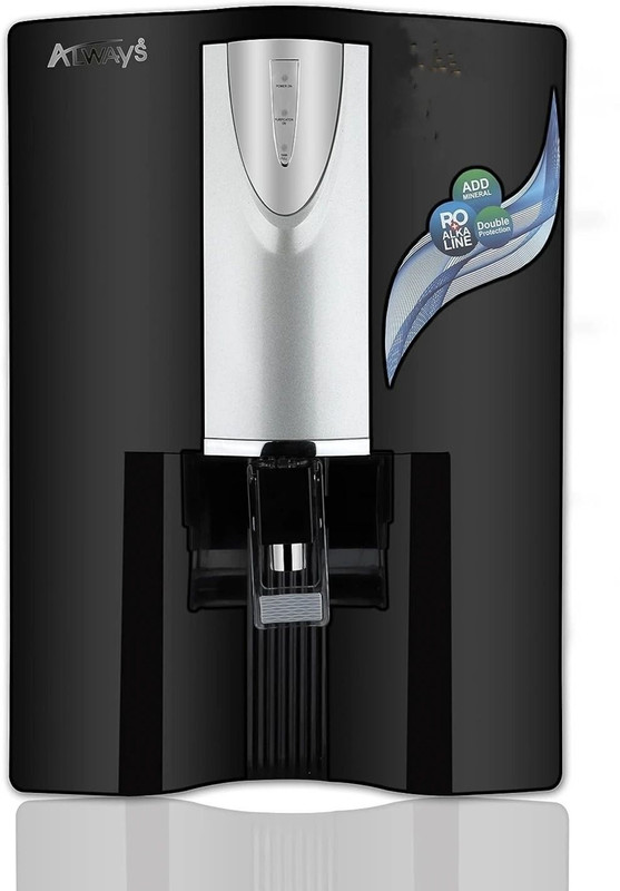 Always Misty 10 L + TDS + COPPER 10 L RO + UV Water Purifier(Black)