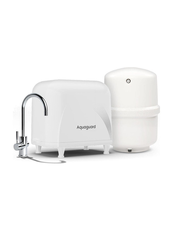 Aquaguard Select Designo UTC RO+UV+MTDS (Under Sink) 8 L RO + UV Water Purifier Active Copper Tech | 9-Stage Under The Counter Water Purifier | 8L Storage | Inbuilt Pressure Pump | Suitable for Tanker, Borewell & Municipal Water(White)
