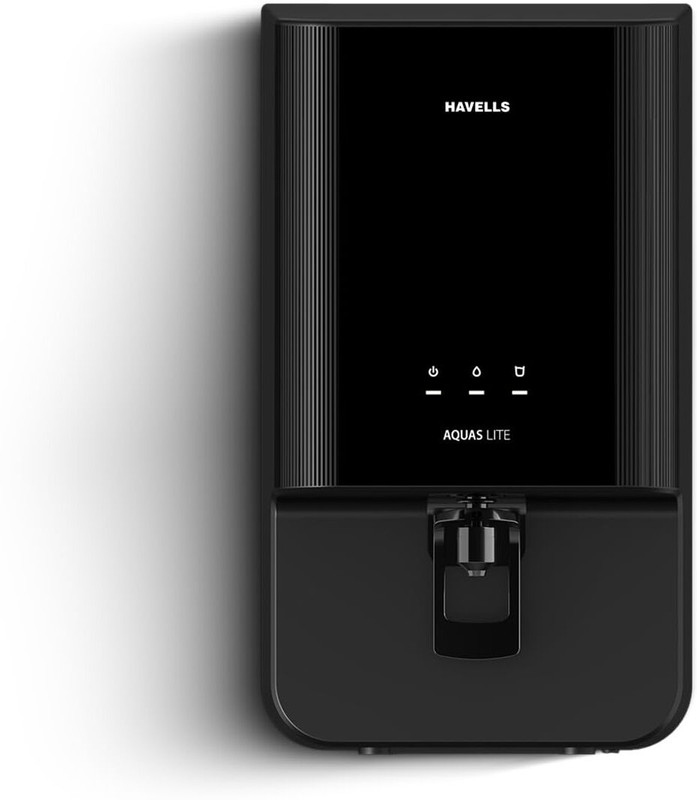 HAVELLS Aquas Lite 4-stages, BIS Approved, 7 L UV + UF Water Purifier(Black)