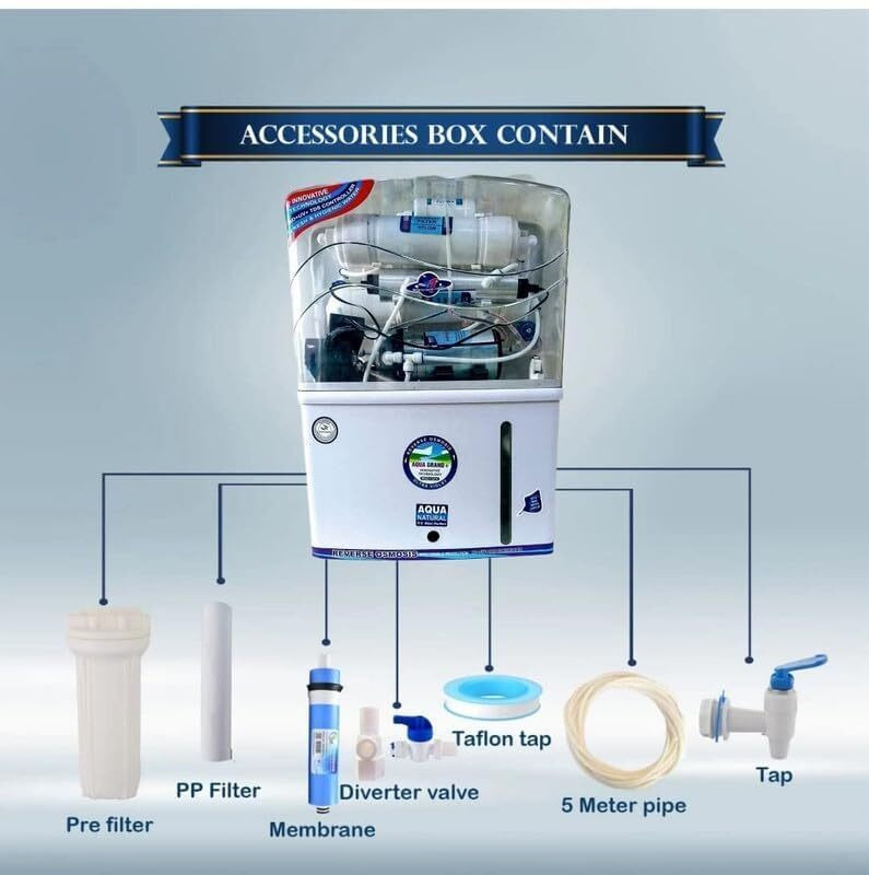 AQUA ACE 12L Storage RO Water Purifier with Zinc Filter Full Automatic 12 L RO + UF + UV + UV_LED + TDS Control Water Purifier(White)