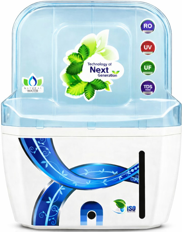 E.F.M aquafresh swift RO cabinet body high quality 15 L RO + UV + UF Water Purifier(White)