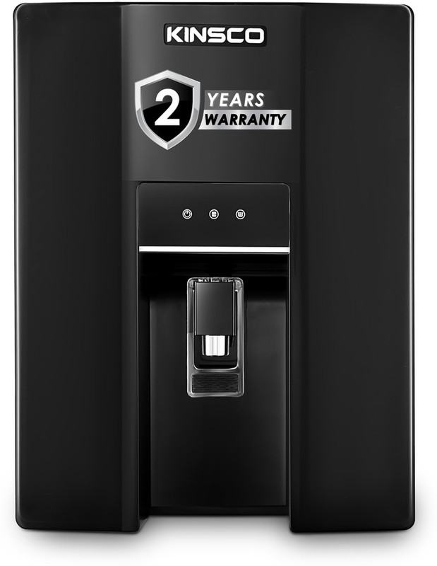 Kinsco Aqua Rapid Needs No service for 2 Years 9 L RO + UF + UV + Copper + Alkaline + Mineralizer Water Purifier(Black)
