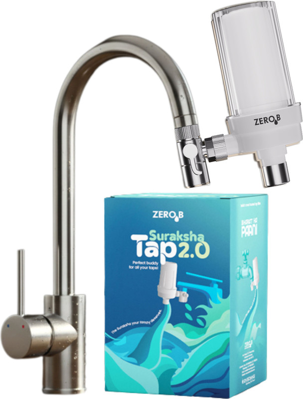 Zero B ZeroB Suraksha Tap Water Filter | Non Electric | 7500 L Gravity Based Water Purifier(White)