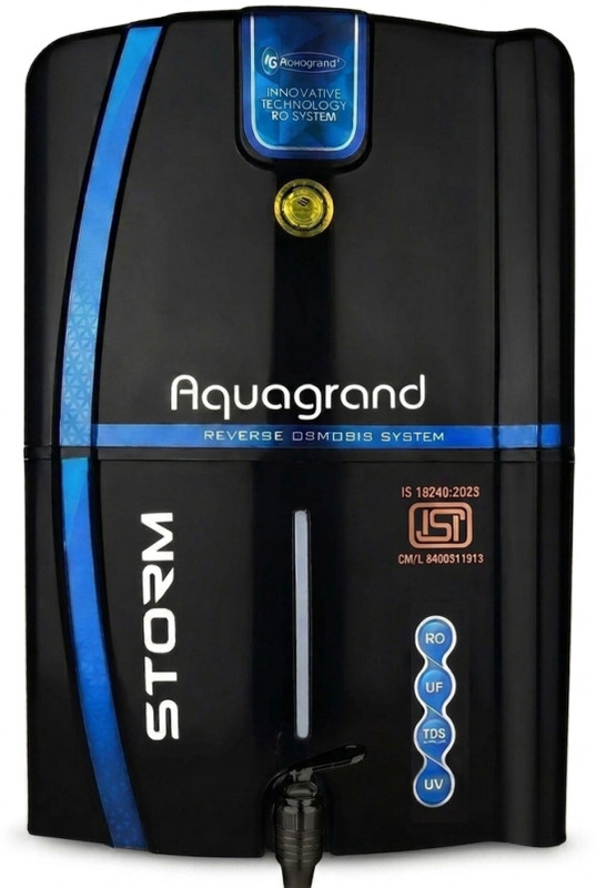 Aquagrand Black Audi purify Mineral+ro+uv+uf+tds 12 L RO + UV + UF + TDS Water Purifier(Black)